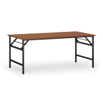 Konferenčný stôl FAST READY s čiernou podnožou, 1800 x 900 x 750 mm, čerešňa