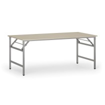 Konferenčný stôl FAST READY so striebornosivou podnožou, 1800 x 900 x 750 mm