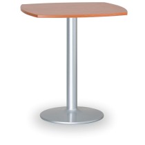 Konferenčný stolík FILIP II, 660x660 mm, sivá konštrukcia, doska buk
