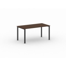 Konferenztisch, Besprechungstisch INFINITY 160x80 cm, Nussbaum, schwarzes Fußgestell
