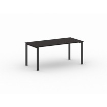 Konferenztisch, Besprechungstisch INFINITY 180x90 cm, wenge, schwarzes Fußgestell