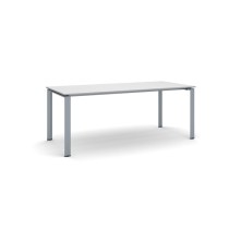 Konferenztisch, Besprechungstisch INFINITY 200x90 cm, grau, graues Fußgestell