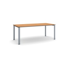 Konferenztisch, Besprechungstisch INFINITY 200x90 cm, Kirschbaum, graues Fußgestell