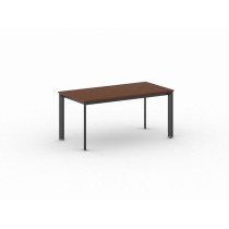 Konferenztisch, Besprechungstisch PRIMO INVITATION 1600 x 800 mm, schwarzes Fußgestell, Kirschbaum
