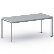 Konferenztisch, Besprechungstisch PRIMO INVITATION 1800 x 800 mm, graues Fußgestell, grau