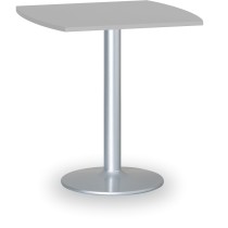 Konferenztisch rund, Bistrotisch FILIP II, 66x66 cm, graue Fußgestell, Platte graue