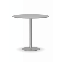 Konferenztisch rund, Bistrotisch FILIP II, Durchmesser 80 cm, graue Fußgestell, Platte graue