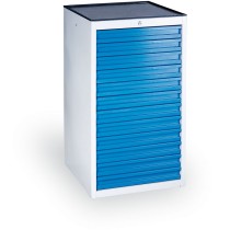 Kontener dostawny z szufladami na narzędzia GÜDE, 12 szuflad, 1100 x 570 x 590 mm, niebieski
