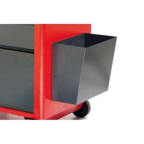 Koš na odpadky k dílenskému vozíku GÜDE, 204 x 298 x 300 mm, antracit