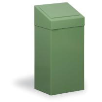 Kovový odpadkový kôš na triedenie odpadu, 45 l, zelený