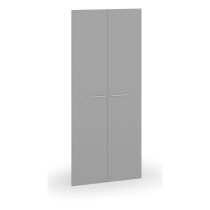 Křídlové dveře, pár, výška 1737 mm, šedá