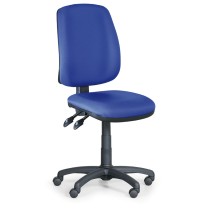 Krzesło biurowe ATHEUS bez podłokietników, niebieske