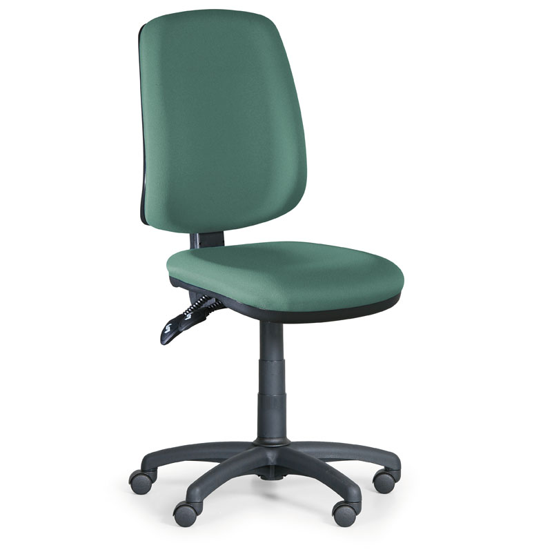 Krzesło biurowe ATHEUS bez podłokietników, zielone