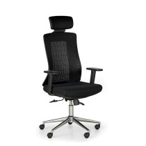 Krzesło biurowe EDEN, czarno/czarne