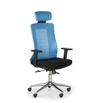 Krzesło biurowe EDEN, niebiesko/czarne