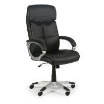 Krzesło biurowe FOSTER ekoskóra, czarne