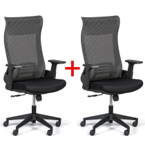 Krzesło biurowe HARPER 1+1 GRATIS, szare