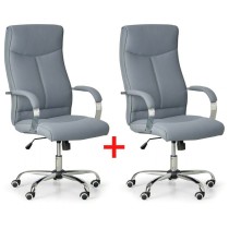 Krzesło biurowe LUGO TEX 1+1 GRATIS, szary
