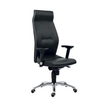 Krzesło biurowe MEGA ekoskóra, czarne