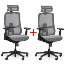 Krzesło biurowe MIA 1+1 GRATIS, szare