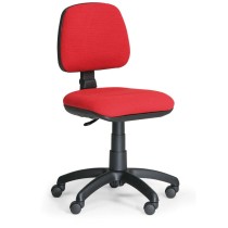 Krzesło biurowe MILANO bez podłokietników, czerwone