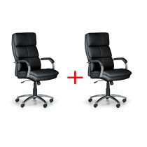 Krzesło biurowe STAIRS 1+1 GRATIS, czarny