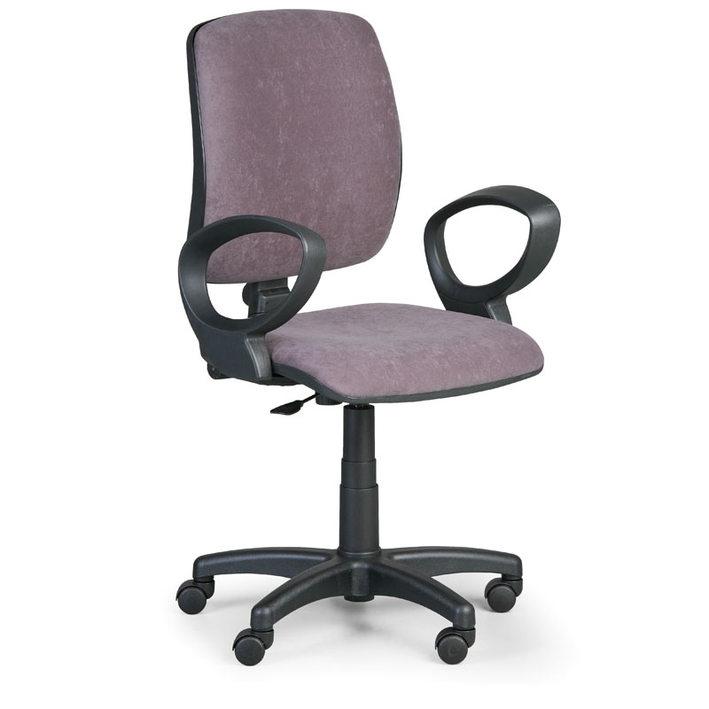 Krzesło biurowe TORINO II z podłokietnikami - szare