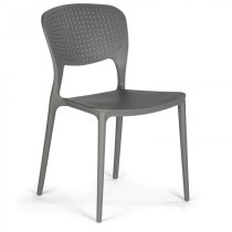 Krzesło do jadalni plastikowe EASY II, szare