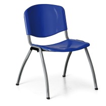 Krzesło do jadalni plastikowe LIVORNO PLASTIC, niebieskie