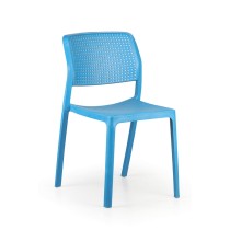Krzesło do jadalni plastikowe NELA, niebieskie