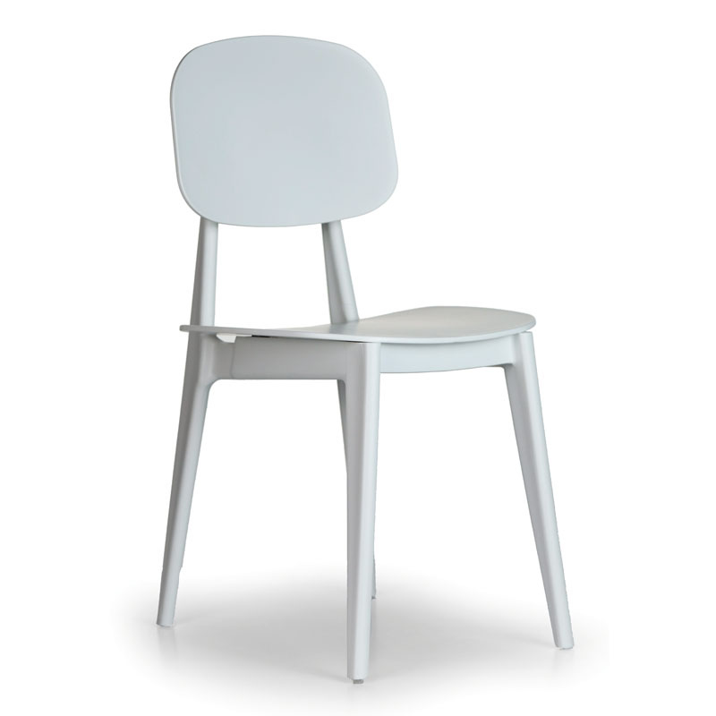Krzesło do jadalni plastikowe SIMPLY, białe