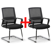 Krzesło konferencyjne LOW 1+1 GRATIS, czarny