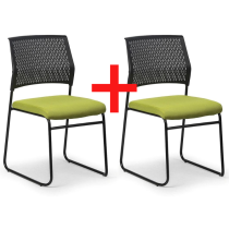 Krzesło konferencyjne MYSTIC 1+1 GRATIS, zielony