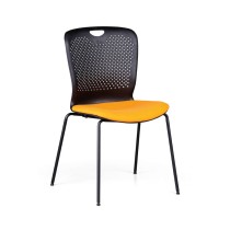 Krzesło konferencyjne plastikowe OPEN, pomarańczowe