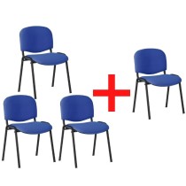 Krzesło konferencyjne VIVA 3+1 GRATIS, niebieske