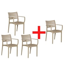 Krzesło ogrodowe SLENDER 3+1 GRATIS
