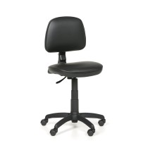 Krzesło robocze na kółkach MILANO bez podłokietników, permanentny kontakt, do miękkich podłóg