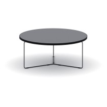 Kulatý konferenční stůl TENDER, výška 275 mm, průměr 900 mm, grafitová