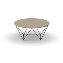 Kulatý konferenční stůl WIRE, průměr 1050 mm, zemitá