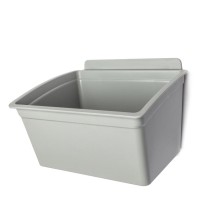 Kunststoff-Einhängebox PIXINA, 175 x 140 x 115 mm, grau