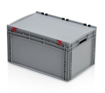 Kunststoff-Transportbehälter mit Deckel 600 x 400 x 335 mm