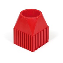 Kunststoff-Werkzeugkasten mit Kegelschaft ISO 50, Modul 10x10, 1 Kavität, rot