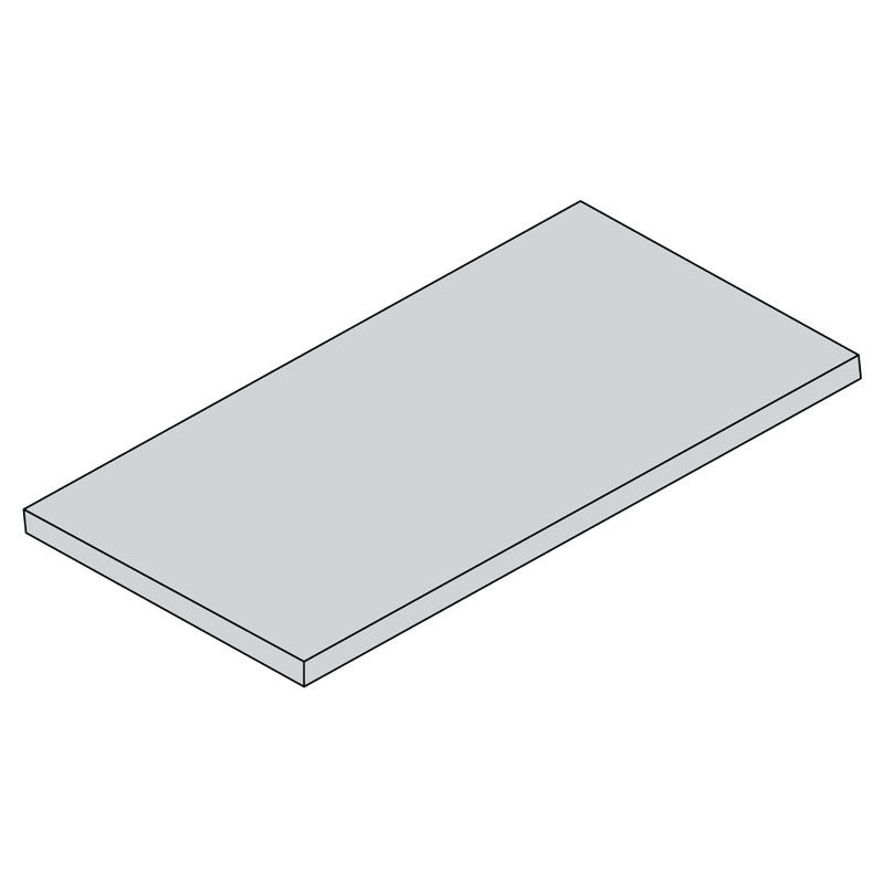 Laminierter Fachboden, 1200 x 200 mm, grau