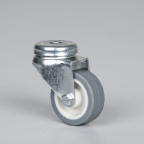 Lenkrolle, 50 mm, Mittelloch, thermoplastischer Gummi