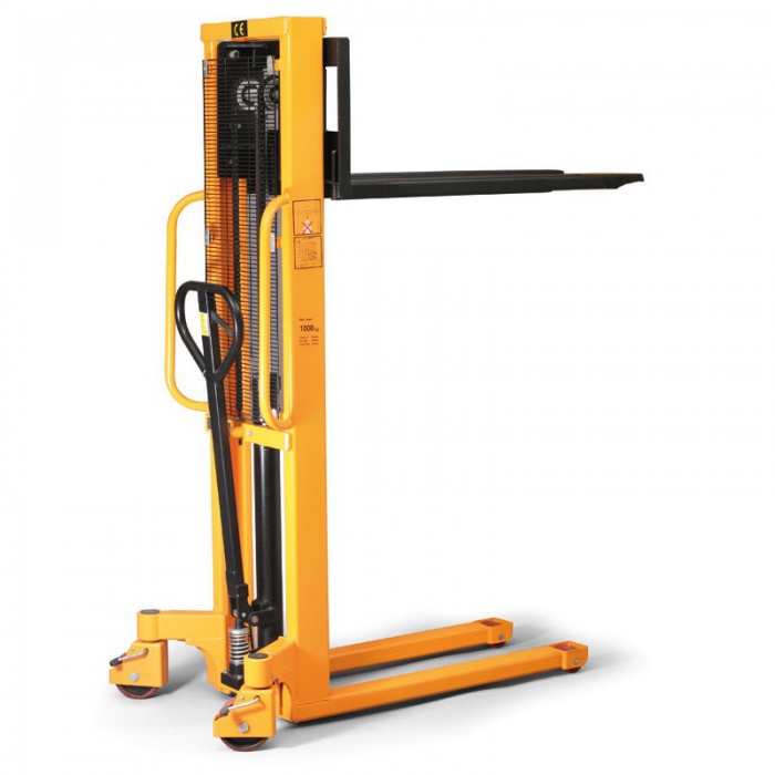 Manueller Palettenstapler, Tragfähigkeit 1000 kg, Hubbereich 90 – 1500 mm