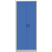 Mehrzweck-Metallschrank, 4 Regalböden, 1950 x 800 x 400 mm, blaue Tür