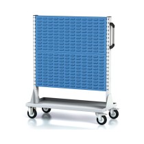 Mobilní stojan s panely na boxy, 4 panely, 1015 x 500 x 1242 mm