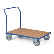 Modułowy wózek platformowy, 1000x700 mm, pełne szare koła, nośność 200 kg