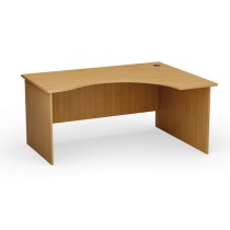 Narożny stół biurowy PRIMO Classic, zaokrąglony 160x120 cm, prawy