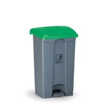 Nášlapný víceúčelový koš na odpadky 87 litrů, 480 x 360 x 820 mm, zelená